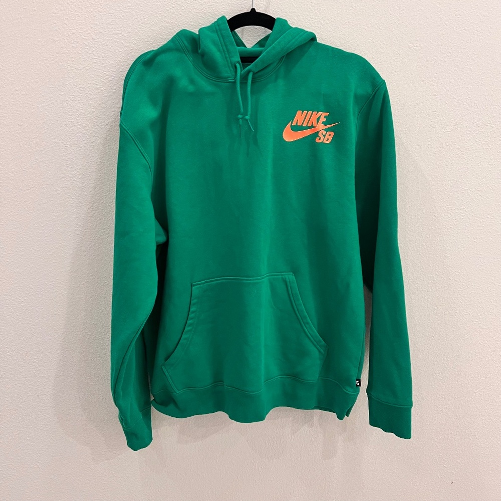 Green Nike Hoodie Size L